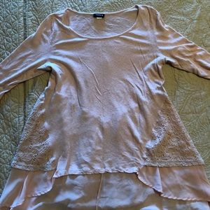 Dusty rose tunic.
